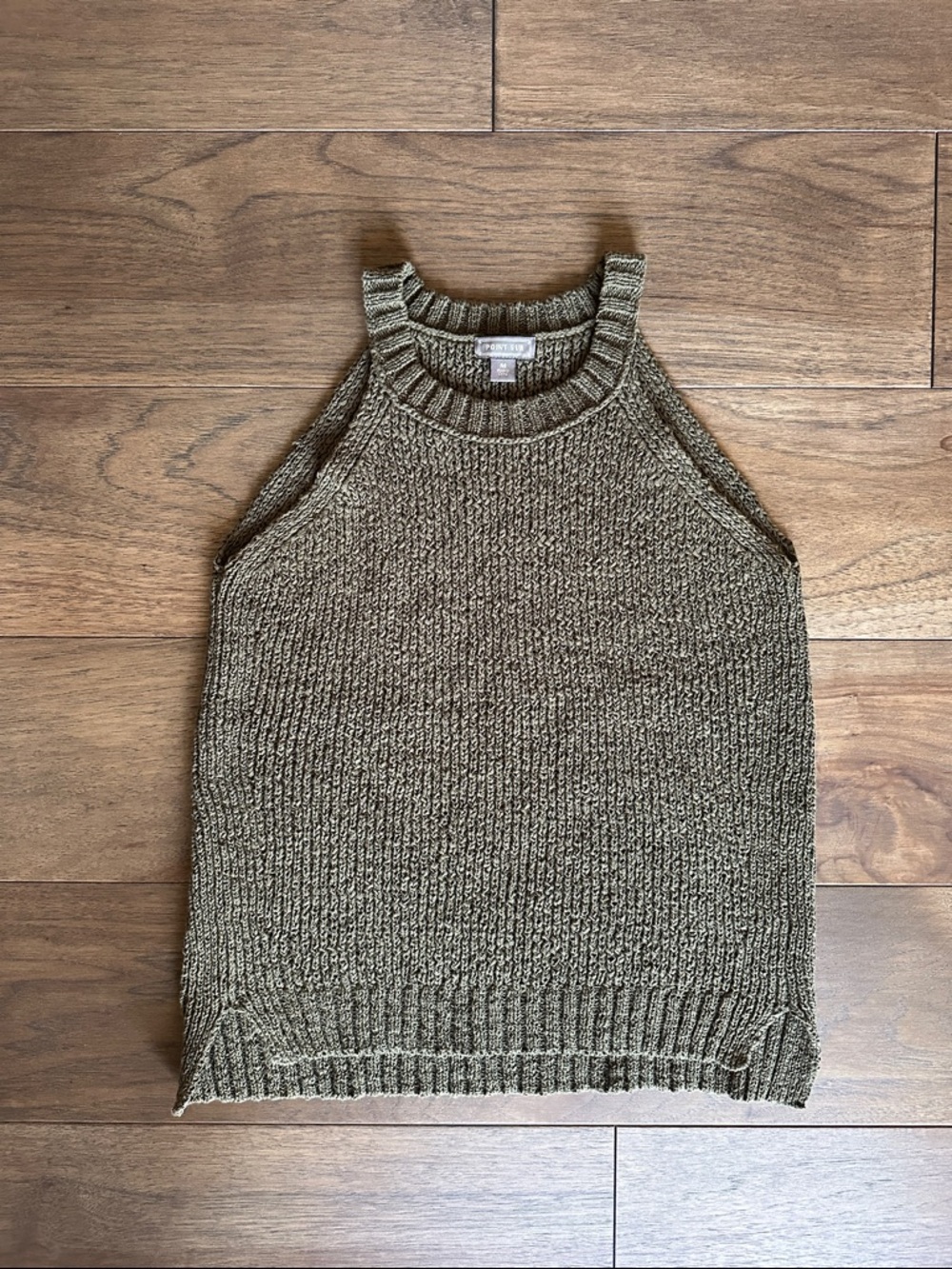 J.Crew Point Sur Olive Tank Sweater, Halter Style